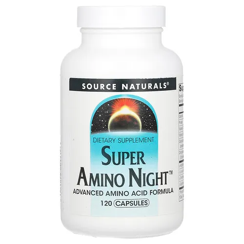 Source Naturals, Super Amino Night, 120 cápsulas