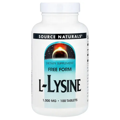 Source Naturals, L-lisina, 1000 mg, 100 comprimidos