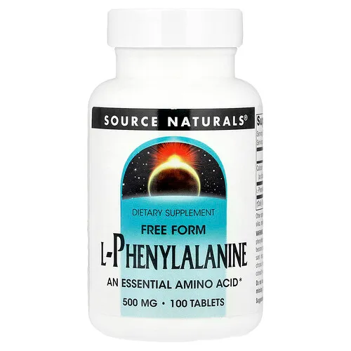 Source Naturals, L-fenilalanina, 100 comprimidos