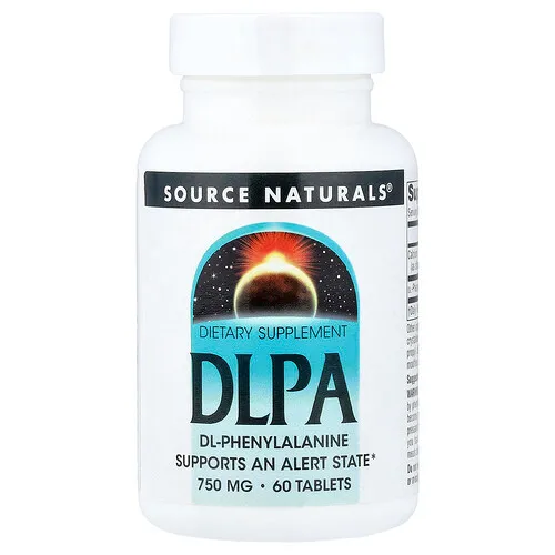 Source Naturals, DLPA, 750 mg, 60 Comprimidos