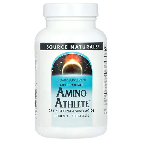 Source Naturals, Athletic Series, Suplemento de aminoácidos para atletas, 1000 mg, 100 comprimidos