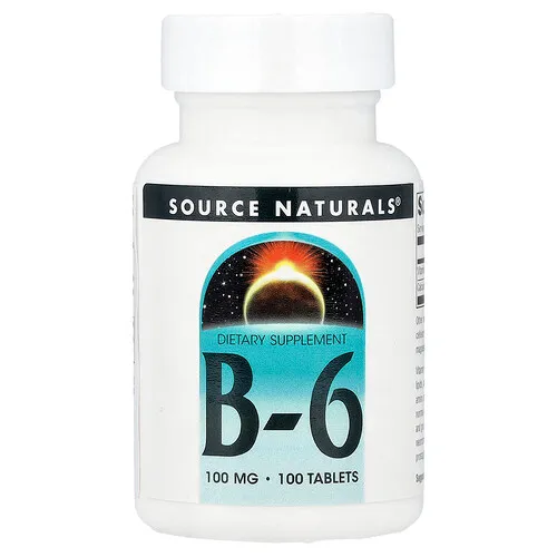 Source Naturals, Vitamina B6, 100 comprimidos