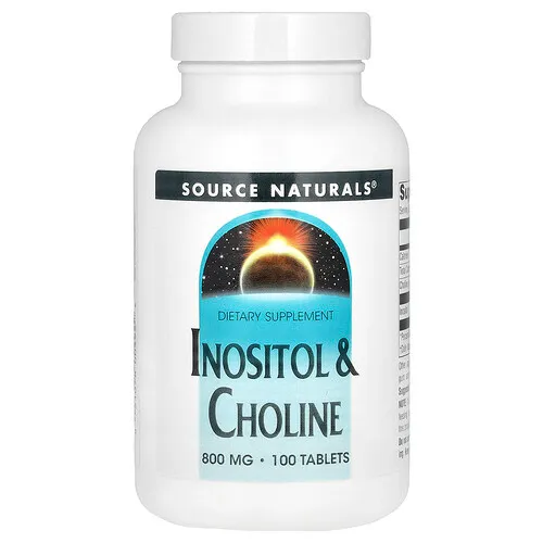 Source Naturals, Inositol y cholina, 800 mg, 100 comprimidos