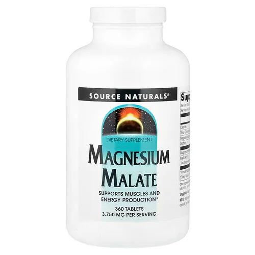 Source Naturals, Malato de magnesio, 360 comprimidos (1250 mg por comprimido)