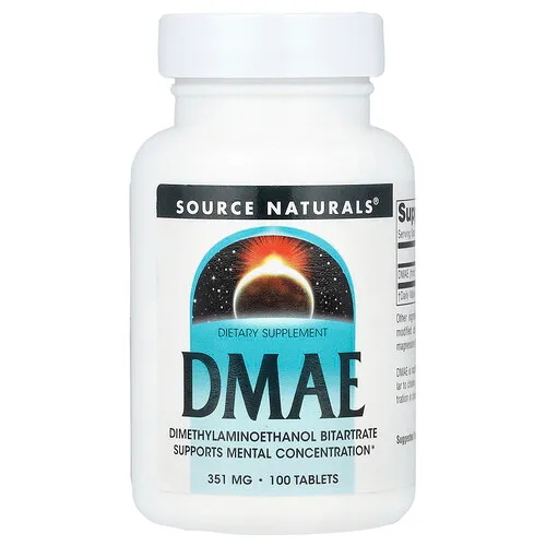 Source Naturals, DMAE, 351 mg, 100 comprimidos