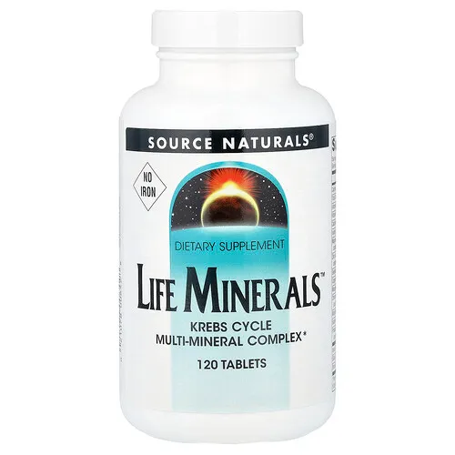 Source Naturals, Life Minerals™, Sin hierro, 120 comprimidos