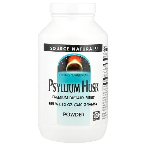 Source Naturals, Cáscara de psilio en polvo, 340 g (12 oz)