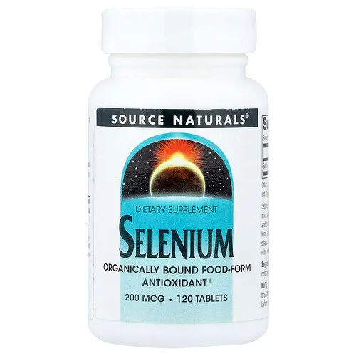 Source Naturals, Selenio, 200 mcg, 120 comprimidos