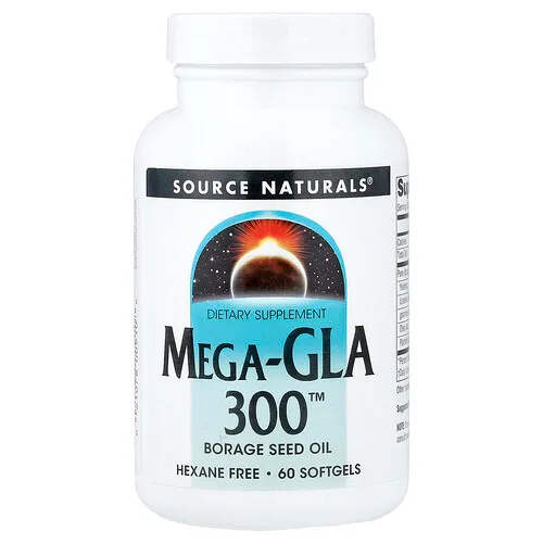 Source Naturals, Mega-GLA 300™, 60 cápsulas blandas
