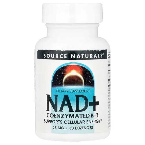Source Naturals, NAD+, Vitamina B3 coenzimada, 30 pastillas