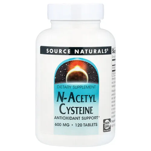 Source Naturals, N-acetilcisteína, 600 mg, 120 comprimidos