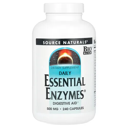 Source Naturals, Enzimas Esenciales Diarias, 500 mg, 240 Cápsulas