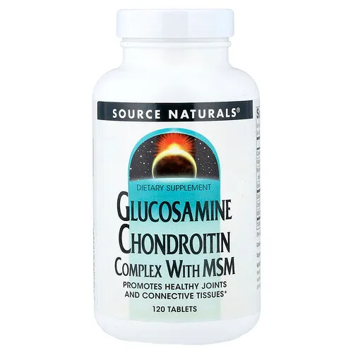 Source Naturals, Complejo de glucosamina y condroitina con MSM, 120 comprimidos