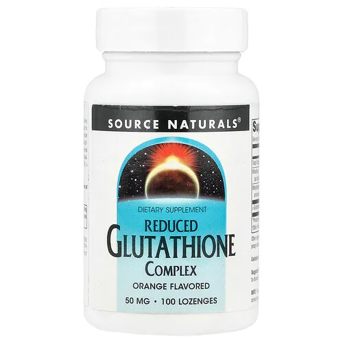 Source Naturals, Complejo de glutatión reducido, Sabor a naranja, 50 mg, 100 pastillas