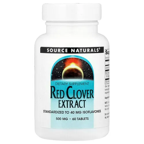 Source Naturals, Extracto de trébol rojo, 60 comprimidos