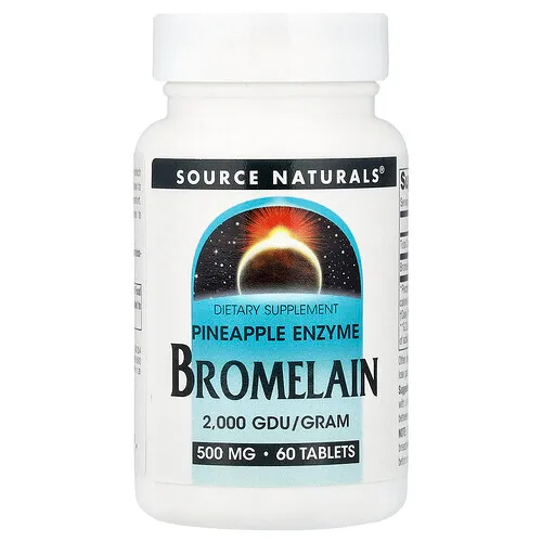 Source Naturals, Bromelaína, 500 mg, 60 comprimidos