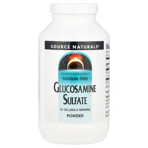 Source Naturals, Sulfato de glucosamina en polvo, Sin sodio, 453,5 g (16 oz)