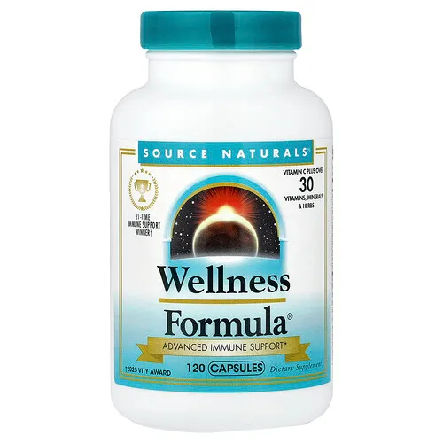 Source Naturals, Wellness Formula®, Refuerzo inmunitario avanzado, 120 cápsulas