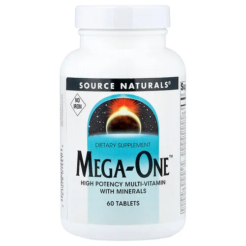 Source Naturals, Mega-One™, Sin hierro, 60 comprimidos
