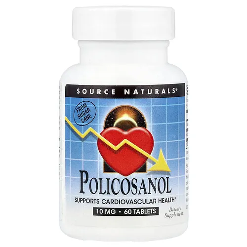 Source Naturals, Policosanol, 10 mg, 60 comprimidos
