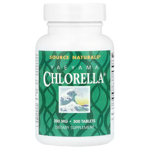Source Naturals, Chlorella® de Yaeyama, 300 comprimidos (20 mg por comprimido)