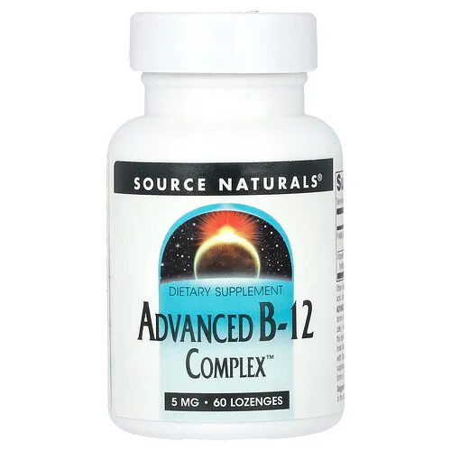 Source Naturals, Complejo avanzado B12, 5 mg, 60 pastillas