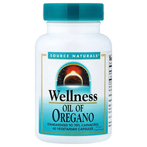 Source Naturals, Bienestar, Aceite de orégano, 60 cápsulas vegetales (45 mg por cápsula)