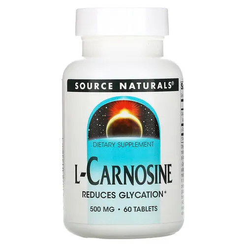 Source Naturals, L-Carnosina, 500 mg, 60 Tabletas