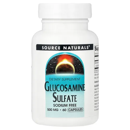 Source Naturals, Sulfato de glucosamina, 500 mg, 60 cápsulas