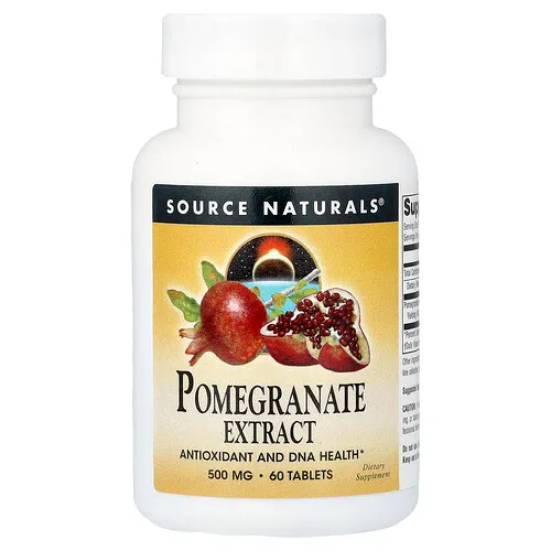 Source Naturals, Extracto de granada, 500 mg, 60 comprimidos