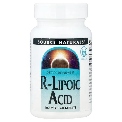 Source Naturals, R-Lipoic Acid, 100 mg, 60 Cápsulas