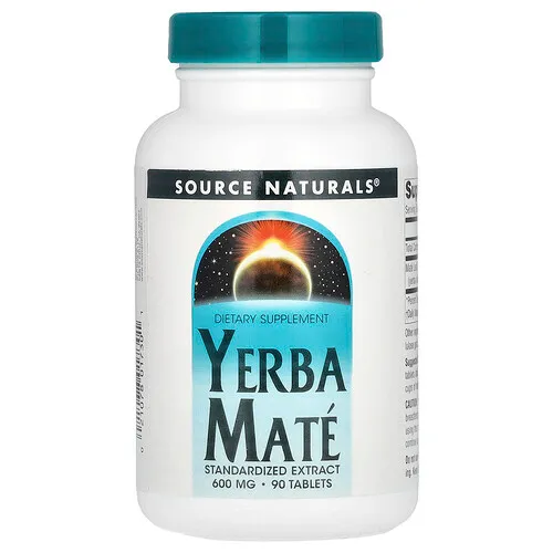 Source Naturals, Yerba Mate, 600 mg, 90 comprimidos