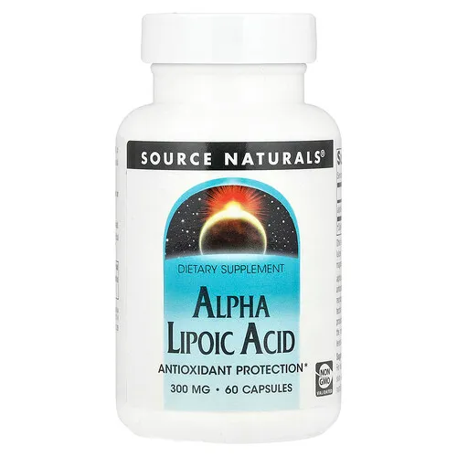 Source Naturals, Ácido alfa lipoico, 300 mg, 60 cápsulas