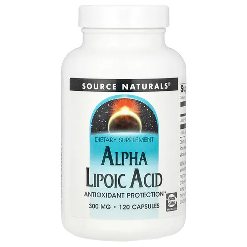 Source Naturals, Ácido alfa-lipoico, 300 mg, 120 cápsulas