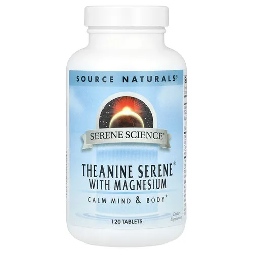 Source Naturals, Serene Science®, Teanina Serene® con magnesio, 120 comprimidos
