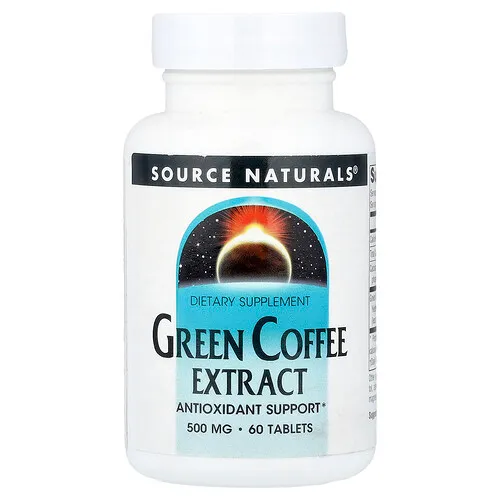 Source Naturals, Extracto de café verde, 500 mg, 60 comprimidos