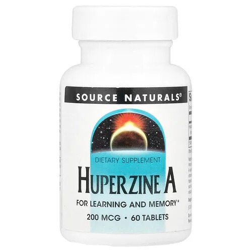 Source Naturals, Huperzina A, 200 mcg, 60 comprimidos