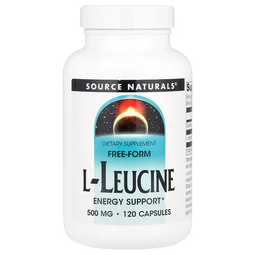 Source Naturals, L-leucina de forma libre, 1500 mg, 120 cápsulas (500 mg por cápsula)