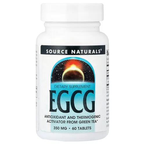 Source Naturals, EGCG, Epigalocatequina-3-galato, 350 mg, 60 comprimidos