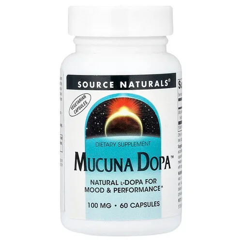 Source Naturals, Mucuna Dopa™, 100 mg, 60 cápsulas