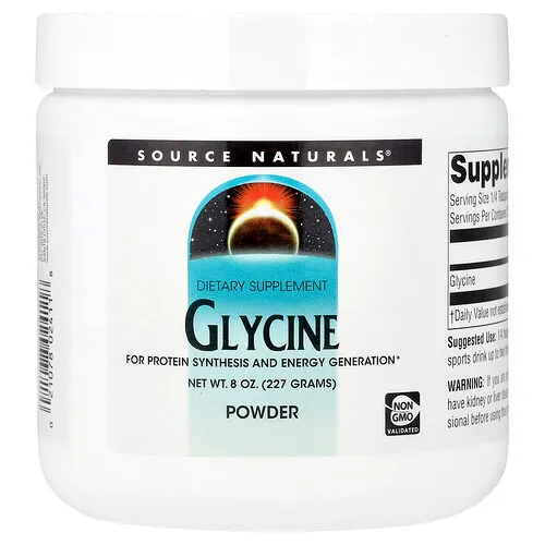 Source Naturals, Glicina en polvo, 227 g (8 oz)