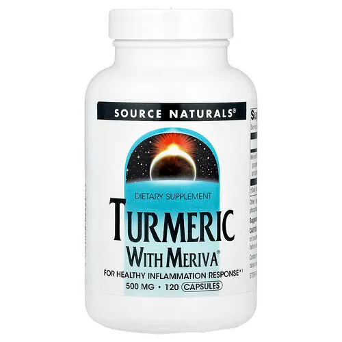 Source Naturals, Turmeric With Meriva®, Suplemento de cúrcuma, 500 mg, 120 cápsulas