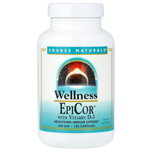 Source Naturals, EpiCor® con vitamina D3, 500 mg, 120 cápsulas