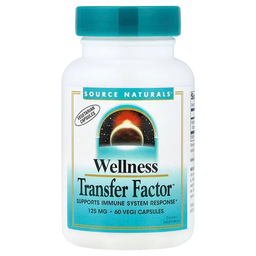 Source Naturals, Wellness Transfer Factor™, 125 mg, 60 cápsulas vegetales