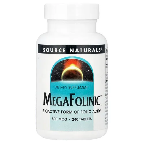 Source Naturals, MegaFolinic™, 800 mcg, 240 comprimidos
