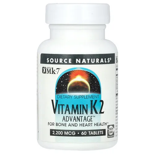 Source Naturals, Vitamina K2, 60 comprimidos