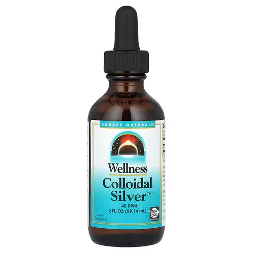 Source Naturals, Wellness Colloidal Silver™, 45 ppm, 59,14 ml (2 oz. líq.)