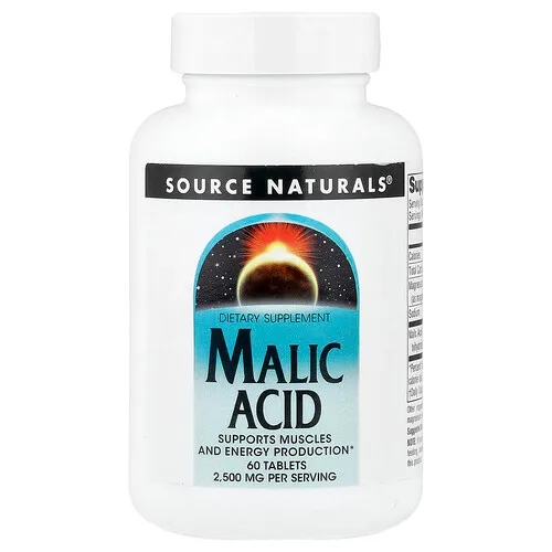 Source Naturals, Ácido málico, 60 comprimidos