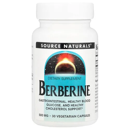 Source Naturals, Berberina, 500 mg, 30 cápsulas vegetales