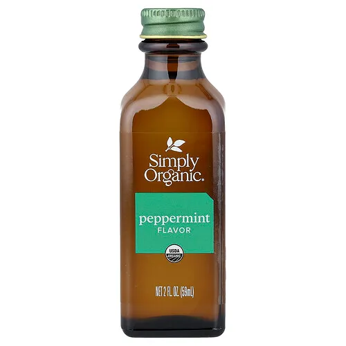 Simply Organic, Saborizante de Menta, 2 fl oz (59 ml)